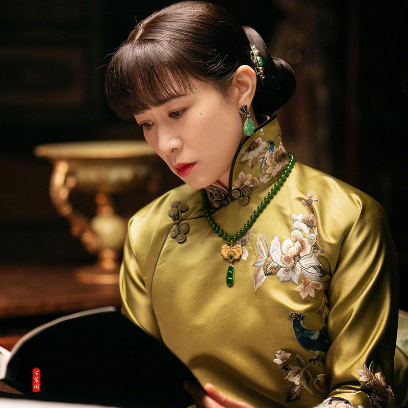 影视鬓边不是海棠红同款古装佘诗曼民国晚清太太民族服装