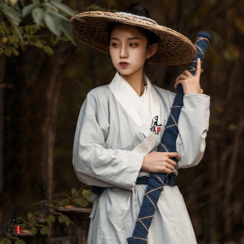 影视古装女汉棉麻女侠装女剑客服破旧侠女沙漠民族服装