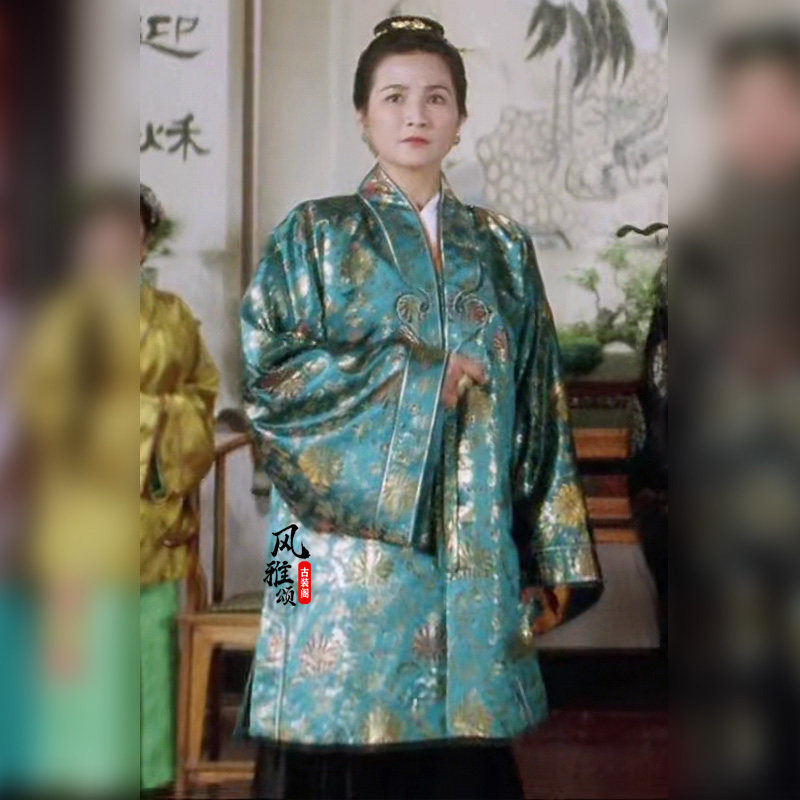 唐伯虎秋香经典古装华夫人同款汉服明朝员外老太太民族服装