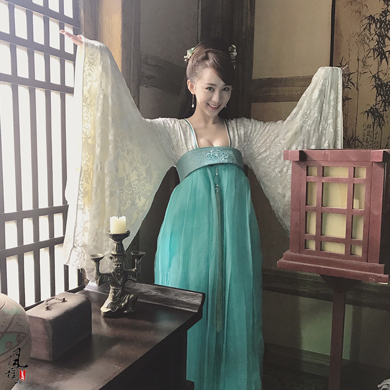 独孤皇后同款古装宋欣佳怡杨丽华清新唯美唐风汉服襦裙写真演出服