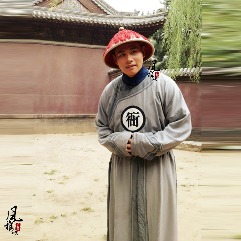 影视捕快同款古装清朝官兵捕头衙役棉麻群演民族服装