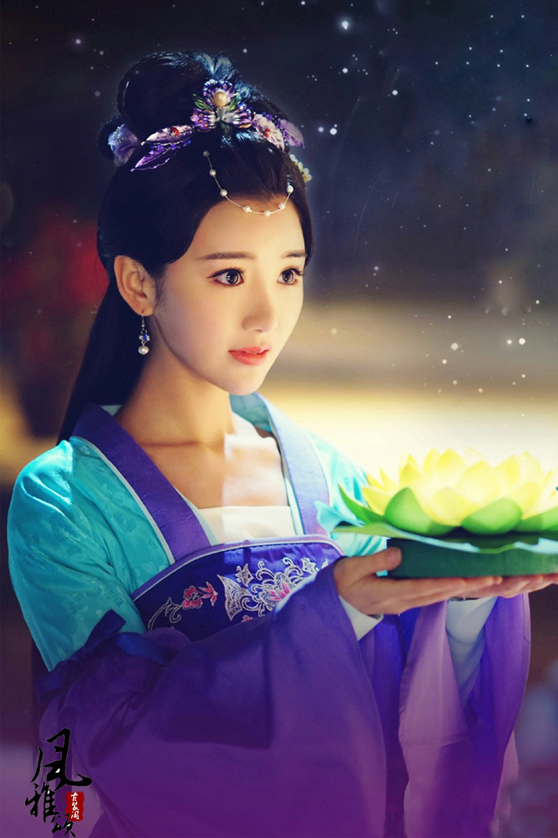 锦绣未央同款唐风汉影视古装毛晓彤李常茹绣花花小姐舞蹈民族服装