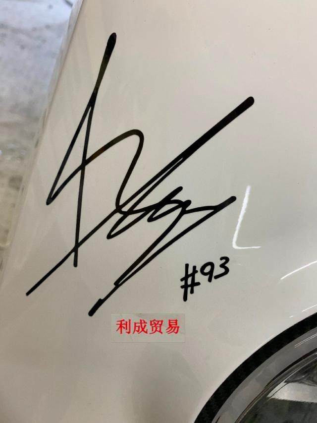 摩托车赛车贴花马奎斯奎斯93号签名贴纸头盔车身贴纸