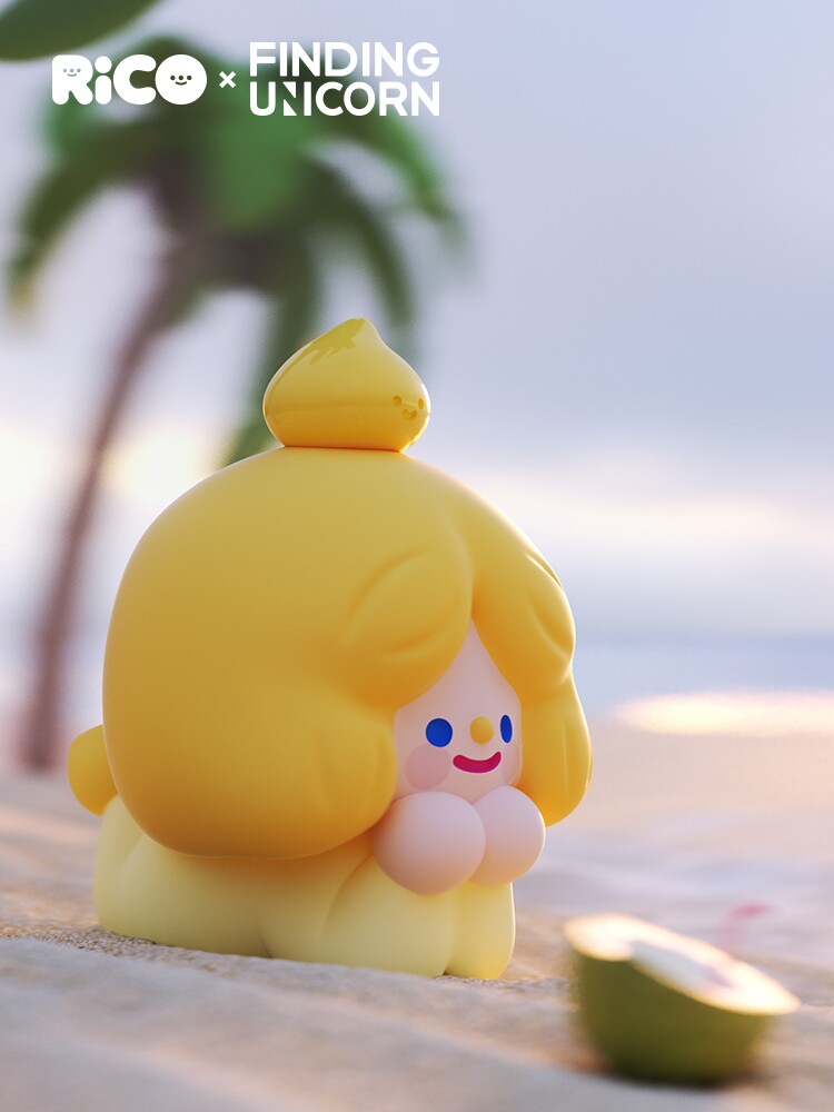 rico海岛音乐节盲盒正版独角兽主唱爆米花芥末沙滩球可爱全套手办