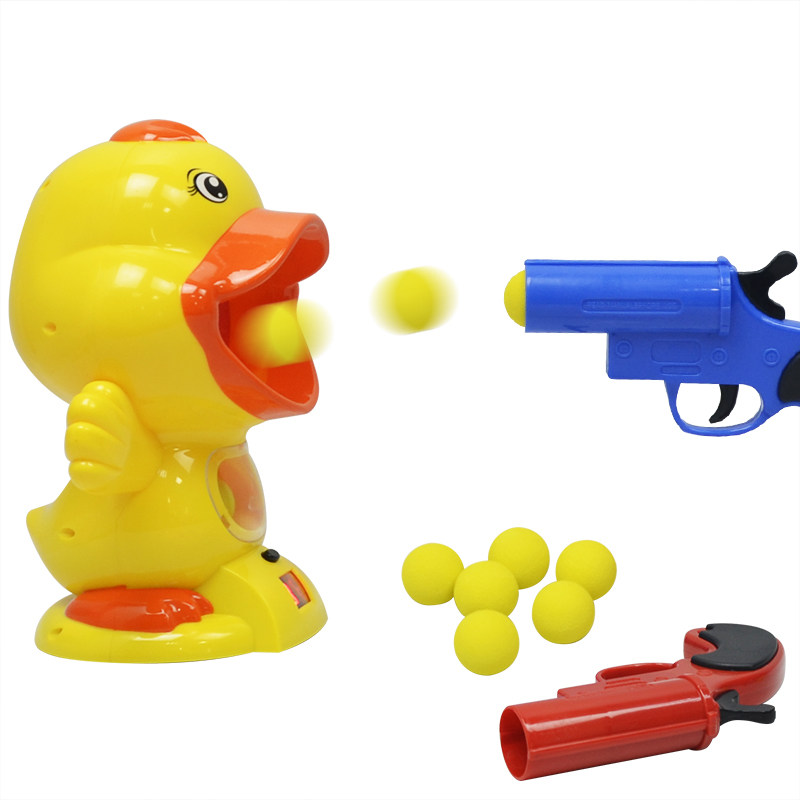 喷雾气动小黄鸭小黄同款抖音软弹男孩空气僵尸软弹枪