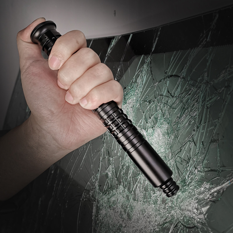 迷你特工机械伸缩合法防身武器车载工具便携三节甩棍