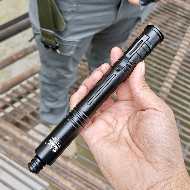 野人谷特勤迷你机械伸缩甩棍车载合法防身用品三节甩棍