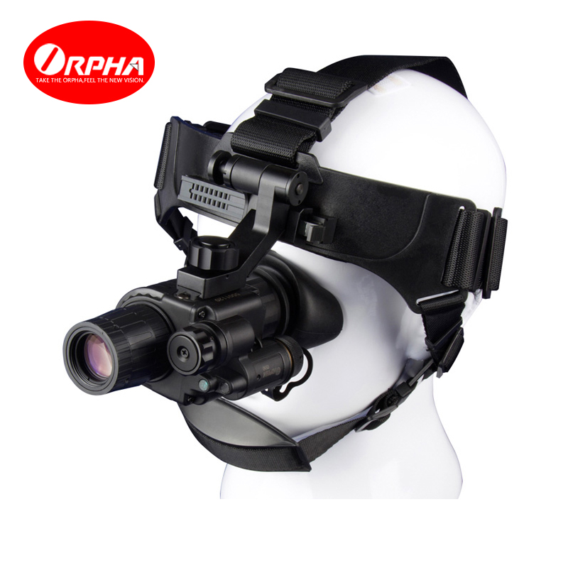 奥尔法G120+头戴单目单兵2代高清夜视仪望远镜全黑侦查仪便携小巧