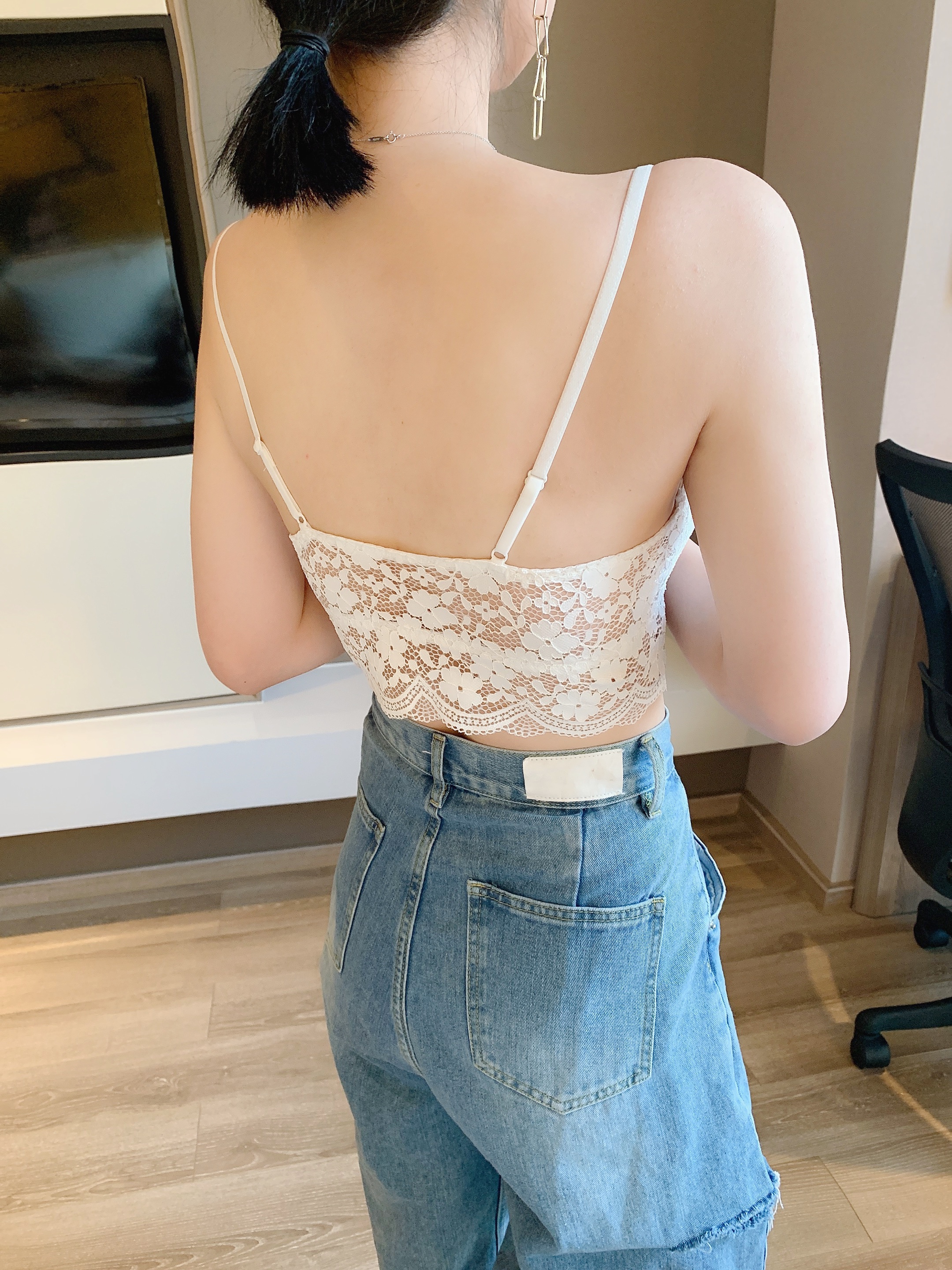 惠芝欣夏新款内衣女性性感美背蕾丝裹胸黛美抹胸