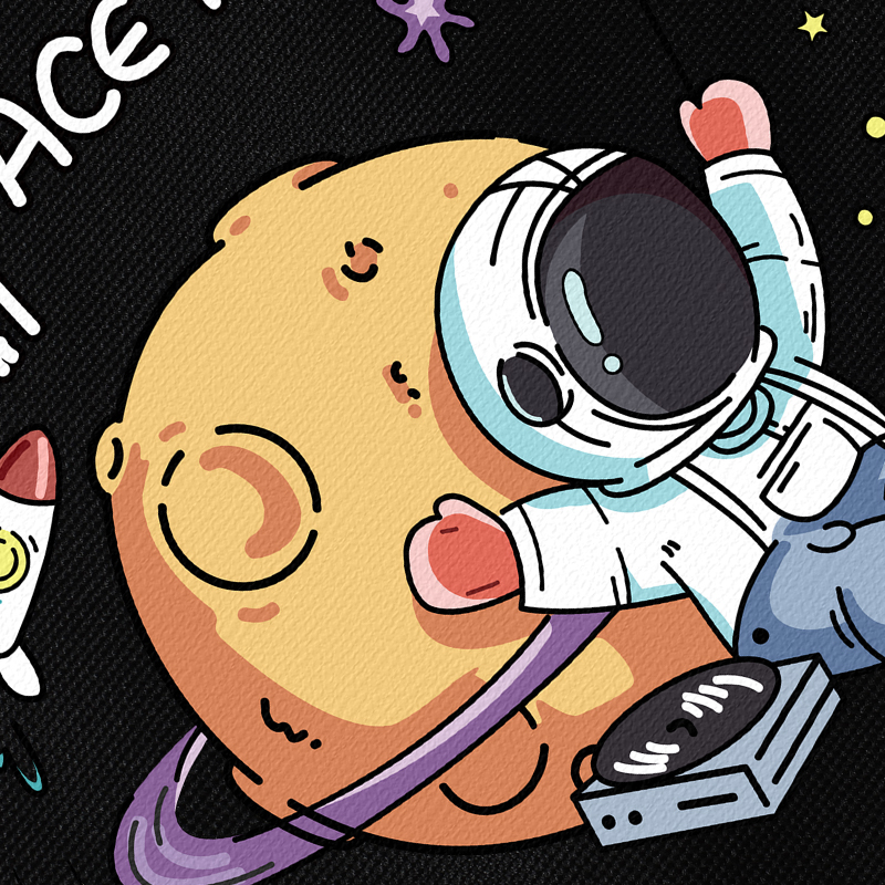 nasa宇航员联名名可爱卡通潮流时尚学生书包双肩背包双肩背包