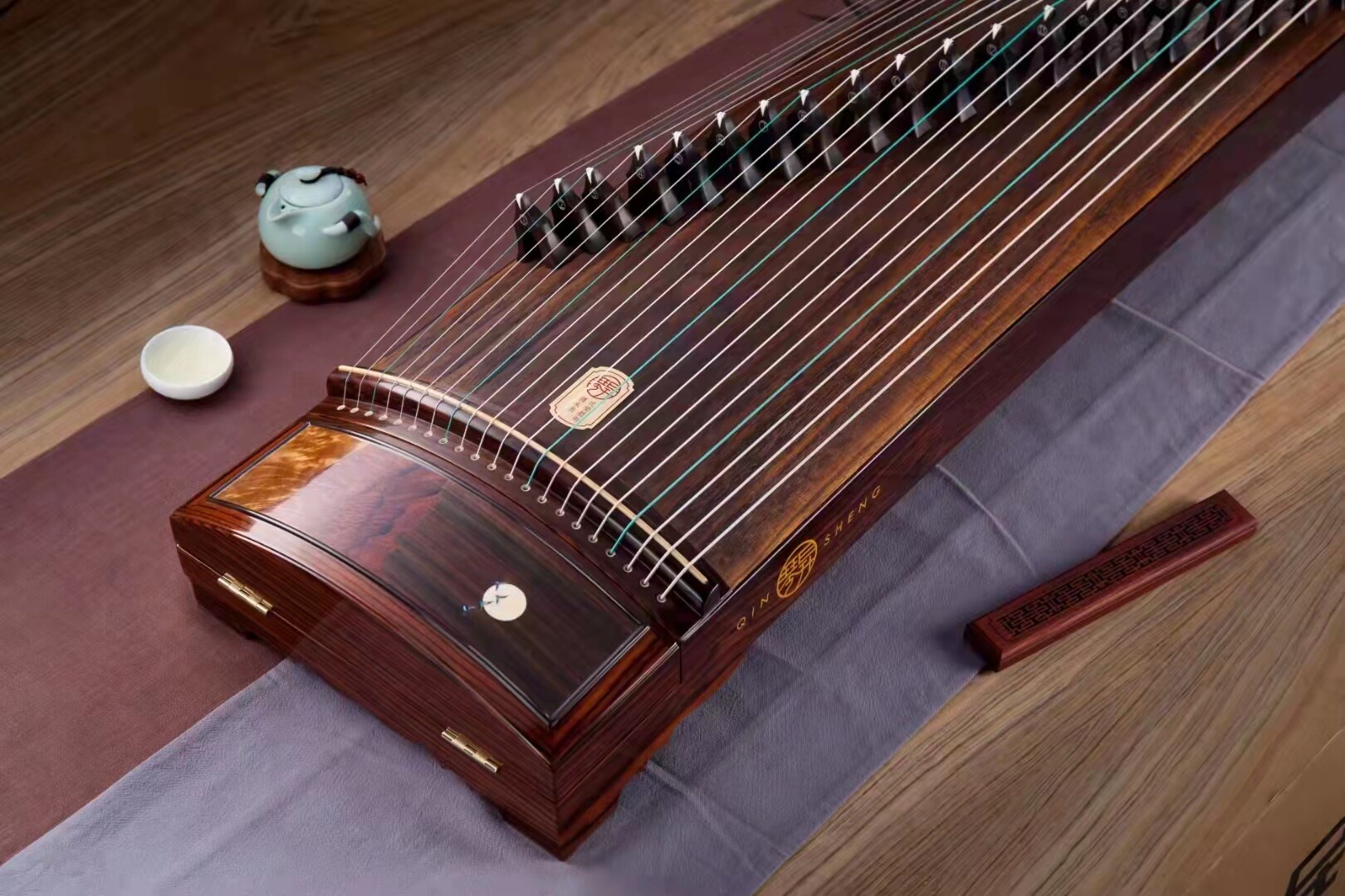 琴昇古筝大观观沧海阔叶黄檀专业演奏成人儿童古筝