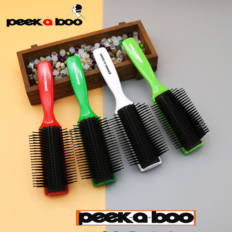 正品川岛发廊专业梳子专用文夫九行日本peekaboo梳子