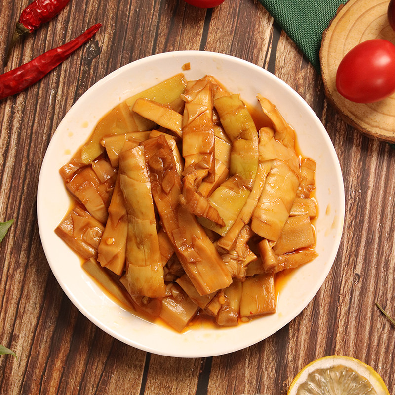 卤笋爽口园160g春笋嫩笋尖即香辣常温脆辣竹笋