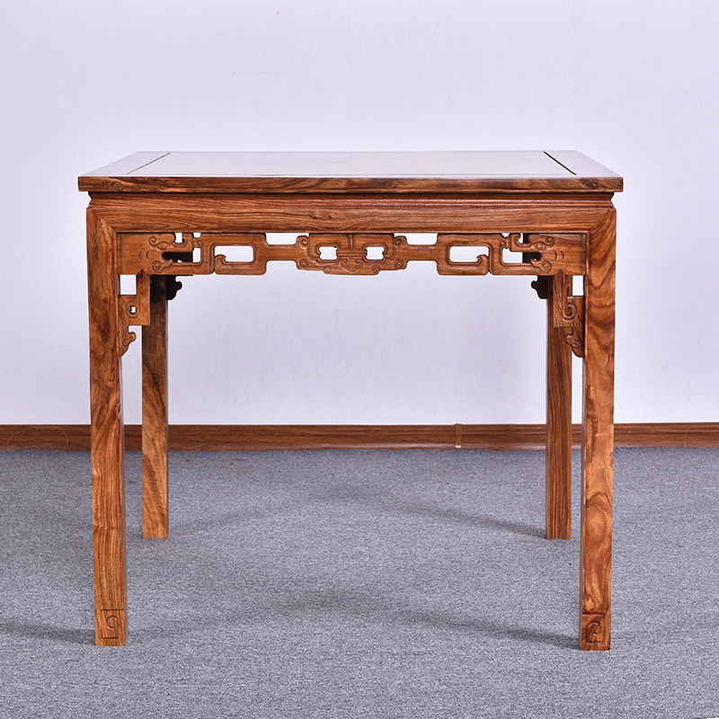八仙桌红木家具花梨中式实木方桌餐厅仿古雕花方餐桌餐桌