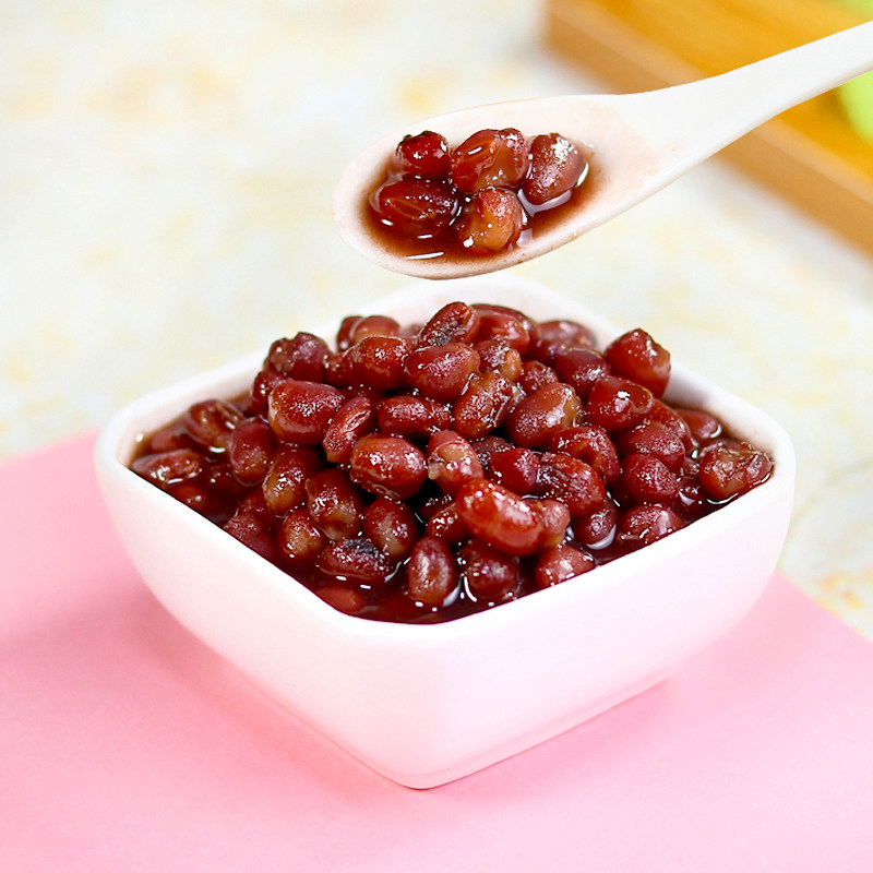 包邮 广村加糖密红豆罐头3.3kg 红豆酱开罐即食 奶茶原料