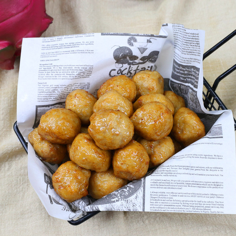 正大鸡肉小圆软骨半成品脆骨丸子油炸小吃火锅鸡肉丸