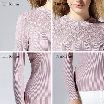 ເສື້ອກັນໜາວແມ່ຍິງ Pullover ດູໃບໄມ້ລົ່ນແລະລະດູຫນາວໃຫມ່ຂອງແມ່ຍິງ 2023 ຄົນອັບເດດ: ຄົນອັບເດດ: ສີດໍາ bottoming ຄໍຮອບ sweater ຂົນສັດ