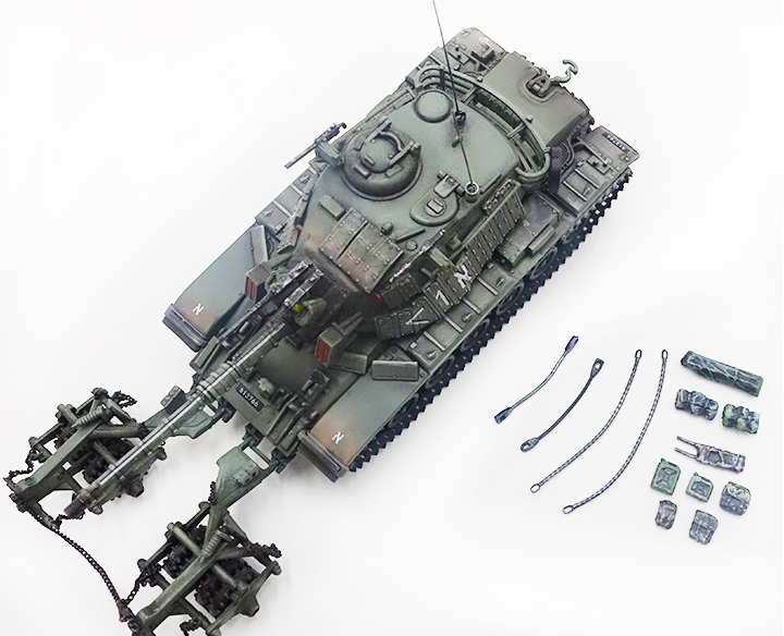 pma 以色列马加奇6b主战坦克 马加奇主战坦克 idf m60a1扫雷坦克