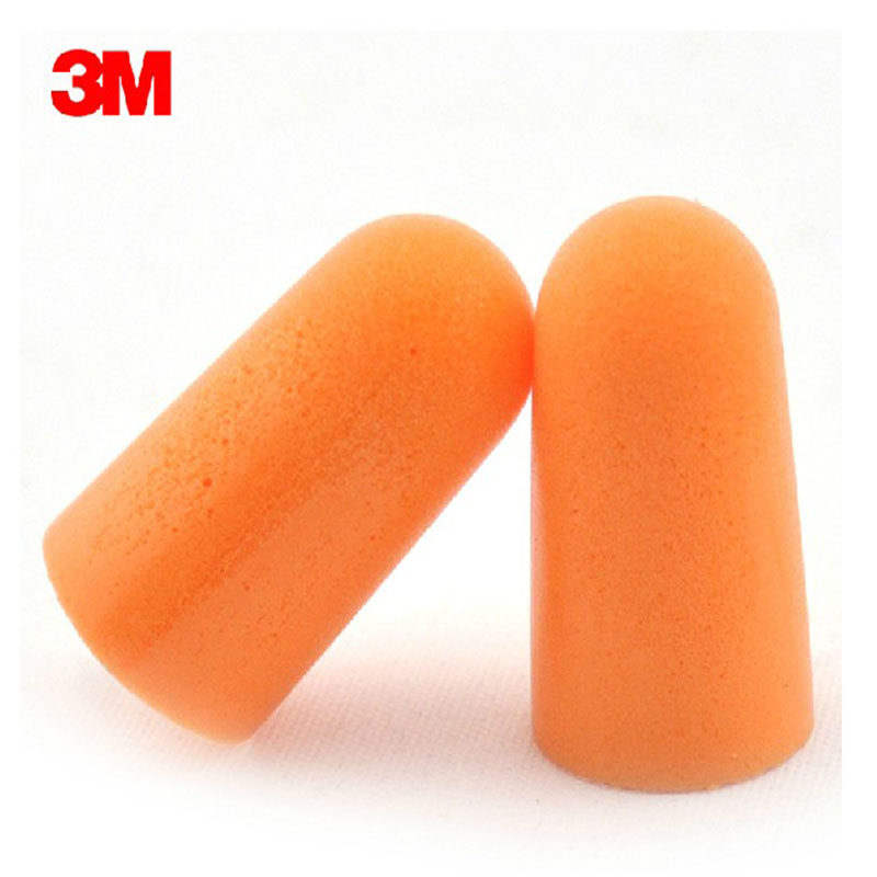 耳塞3m1100隔音睡眠呼噜降噪泡棉回弹工业隔音耳塞