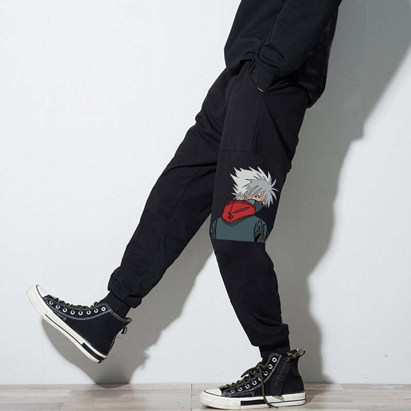 秋冬季青少年高初中学生裤男加绒大码宽松休闲运动卫裤子中国潮流