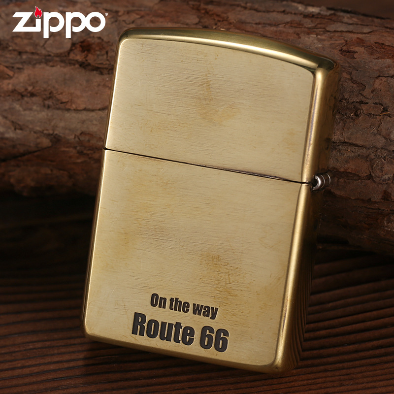 zippo正版66号公路3d浮雕盔甲火机
