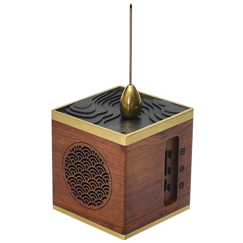 香炉功德坊禅音创意家用室内音乐香檀茶道卧室香薰炉