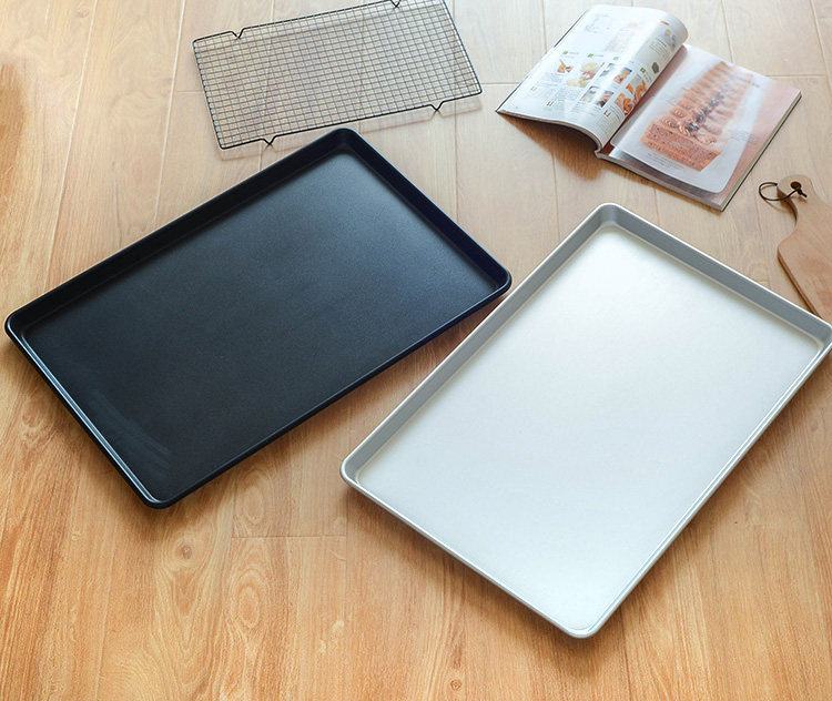 烤盘爱享40cm不粘烤板烘焙面包披萨长方形商用烘焙模具