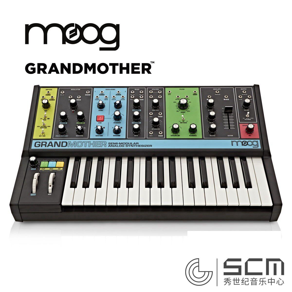 世纪音乐中心mooggrandmothergrandmother模块电子合成器
