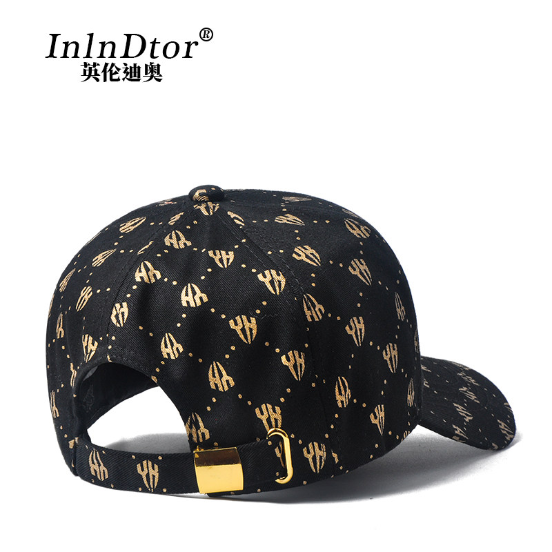 英伦迪奥帽子男欧美潮牌棒球帽时尚印花鸭舌帽休闲百搭2022新款潮