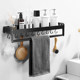 Free punch bathroom toilet toilet toilet shelving wall-mounted double vanity towel rack storage Free punch bathroom toilet toilet toilet shelving wall-mounted double vanity towel rack storage
