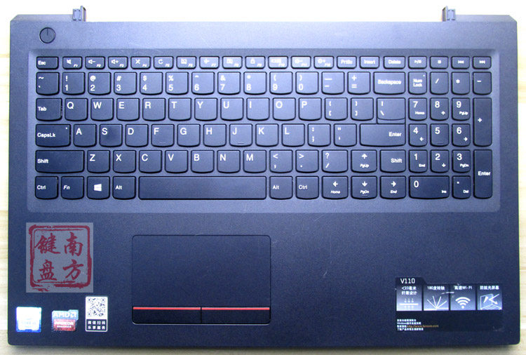 联想扬天v110-15v110-15iskv110笔记本键盘盘带键盘