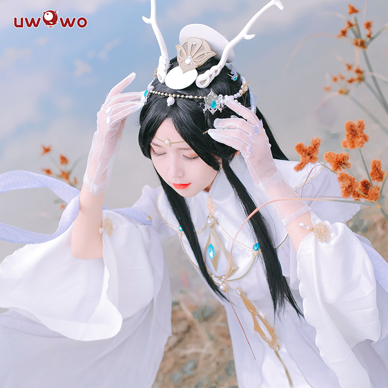 现货悠窝窝uwowo剑侠情缘3剑三cosplay 蓬莱萝莉鹤梦套 伞萝cos服