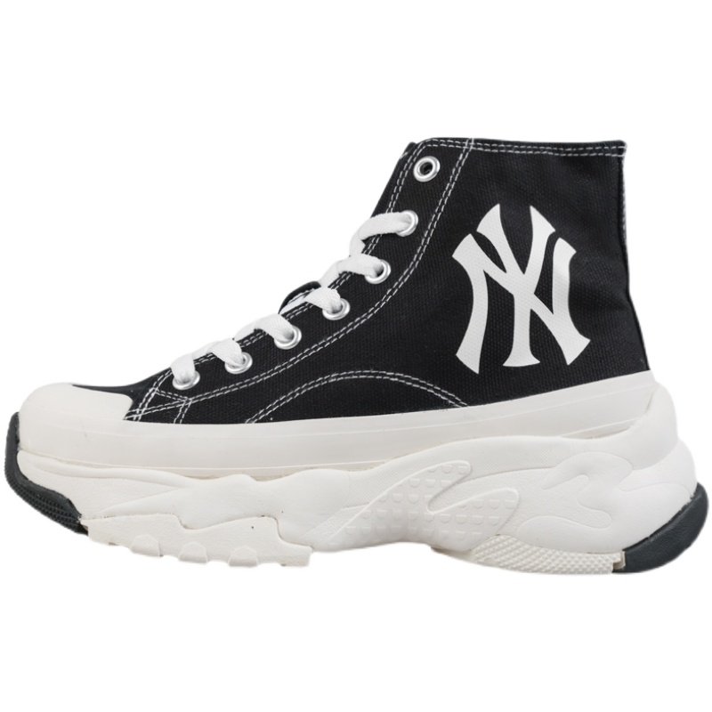 mlb厚底增高高帆布鞋洋基队ny大标老爹运动休闲板鞋