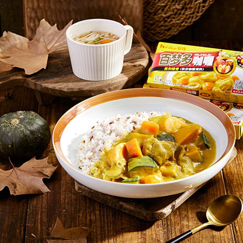 咖喱好侍百梦微辣商用200g日式鸡肉牛肉咖哩咖喱