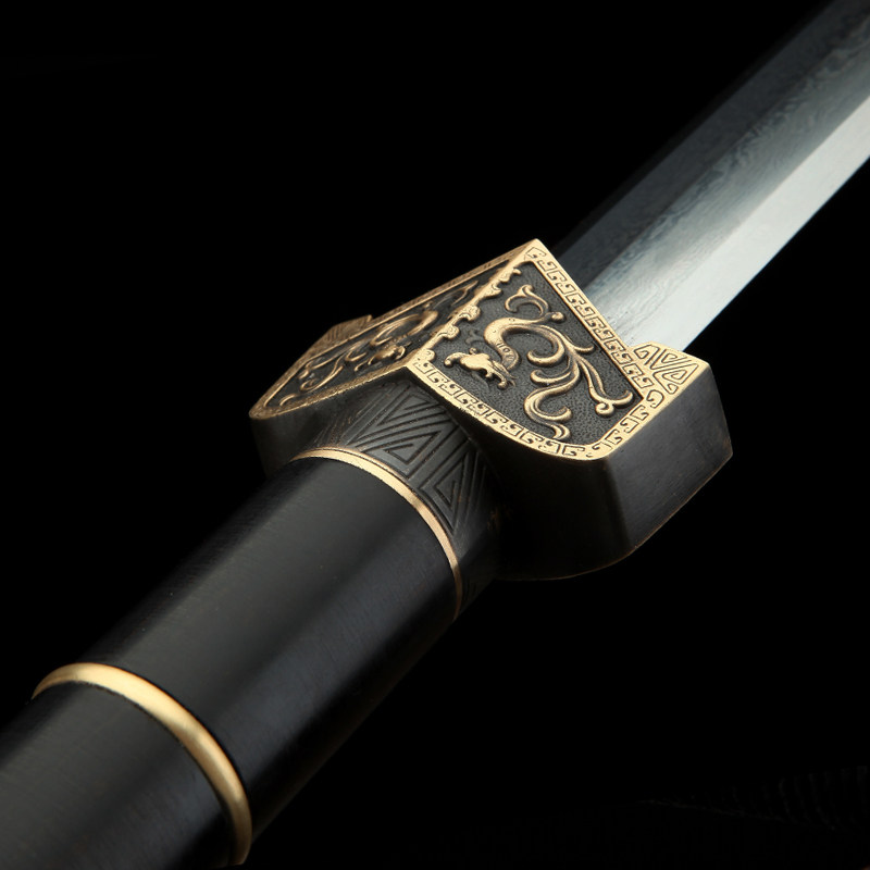 龙泉神龙宝剑青龙剑花纹手工刀剑纯铜八面汉剑长剑刀剑