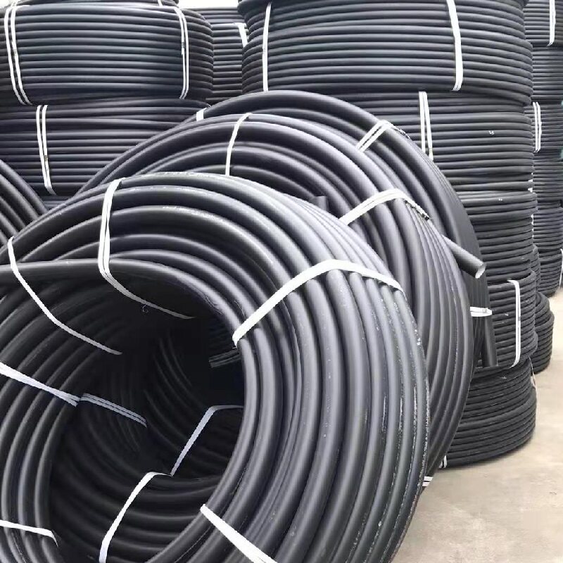 黑色32盘63pe25水管网络暗线预埋通迅光缆穿线pe管