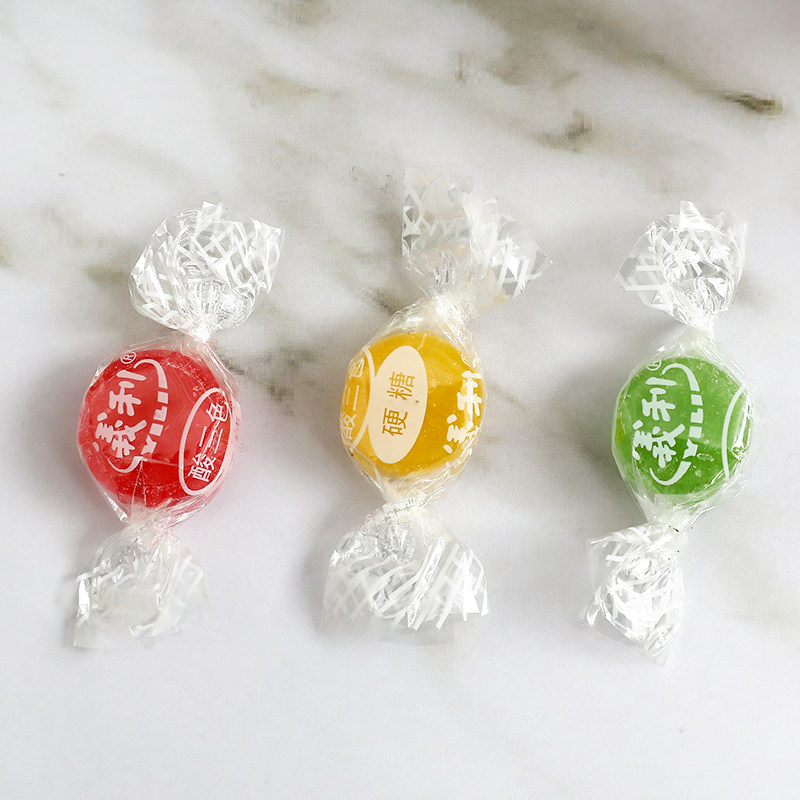 80后怀旧零食义利酸三色500g约150颗水果硬糖结婚喜糖批发年货