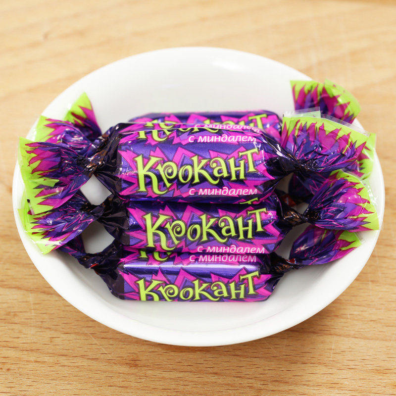 俄罗斯kdv紫皮kpokaht夹心巧克力500g进口结婚婚庆传统糖果