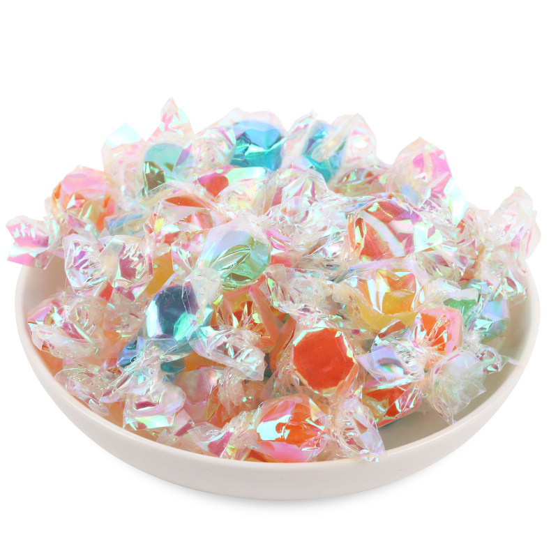 华佳威千纸鹤多彩糖果 500g散装 多彩水果糖办公室零食结婚喜糖