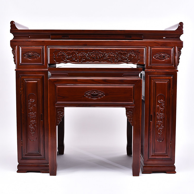 供桌佛堂实木樟木供台神台家用中堂中式简约供桌