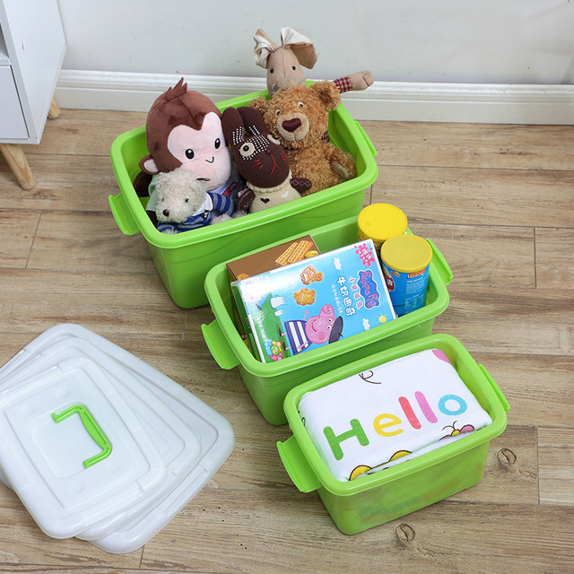Transparent plastic storage box Thickened size portable sundries storage box with lid Toy clothing storage box Transparent plastic storage box Thickened size portable sundries storage box with lid Toy clothing storage box