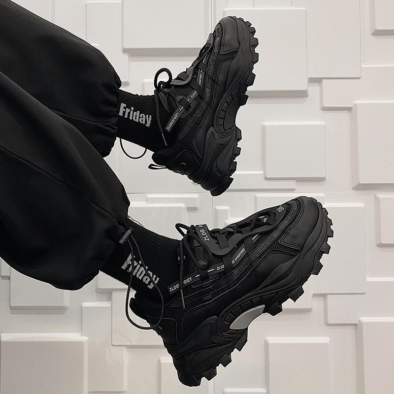 冬季男鞋2021新款潮流百搭运动休闲秋季老爹ins潮鞋加绒保暖棉鞋