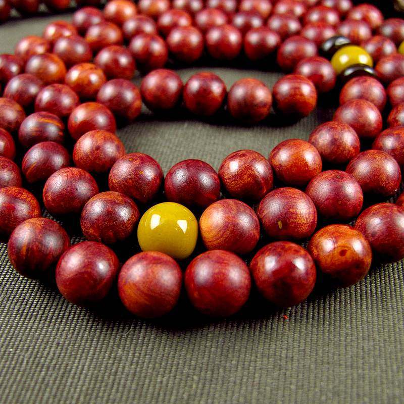 相石缘帝王10mm108颗瘤疤血柏崖柏手链男女佛珠手串