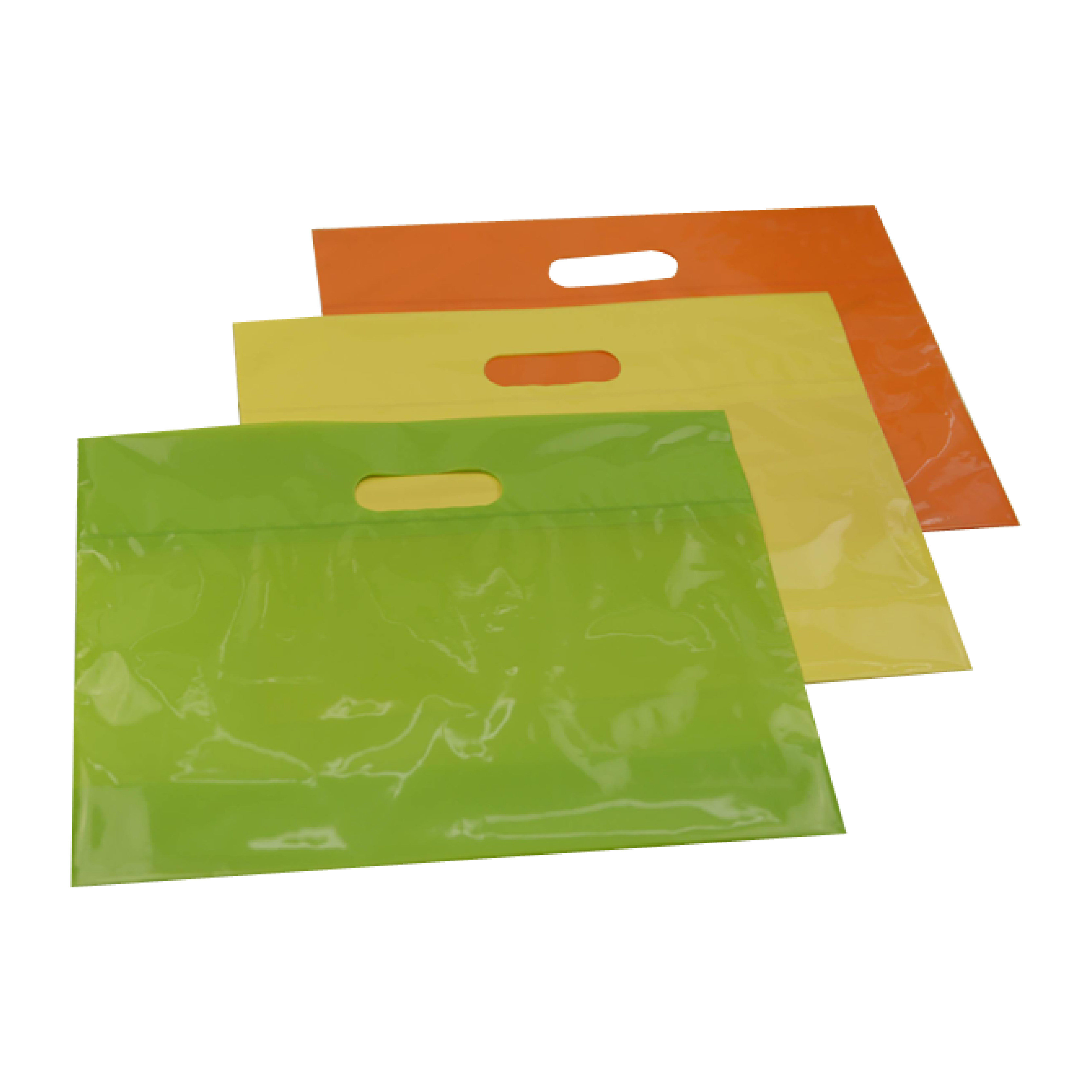 纯色购物袋礼品袋胶袋服装店塑料袋衣服手提袋包装袋pe礼品袋