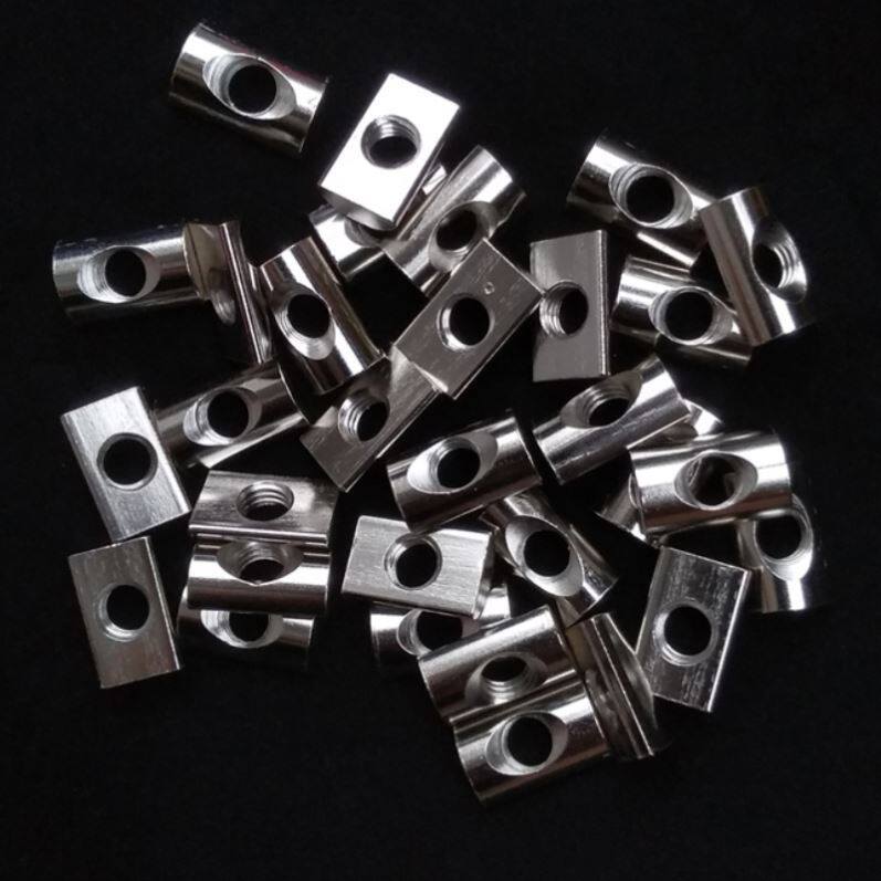 扁头半圆螺母卡片卡扣螺丝帽4040m8m5m43030帽扣螺母