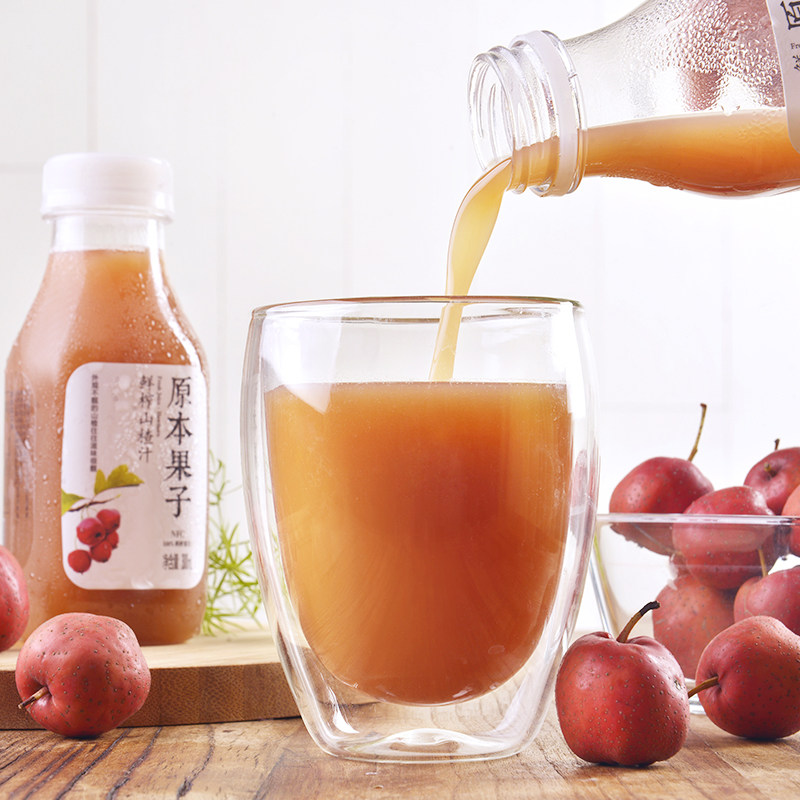 果汁鲜榨纯山山楂nfc果汁饮料100%原本果子10瓶纯果蔬汁