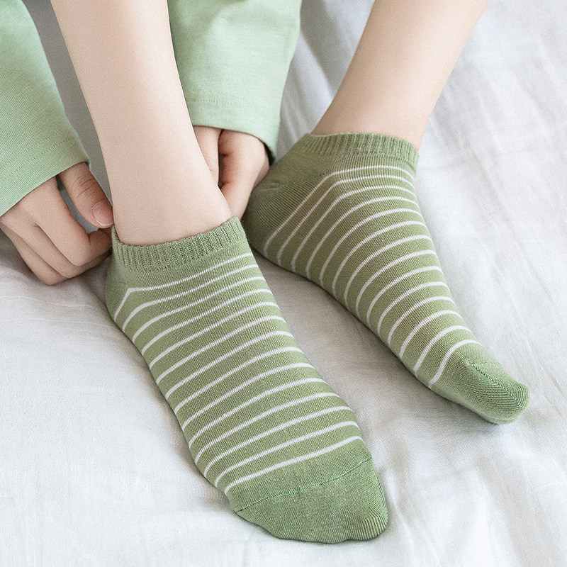 袜子女夏季薄款森女女士短袜春秋防滑浅口隐形短袜