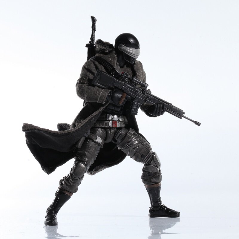 精灵锻造特种部队gijoe6寸系列蛇眼大衣套装不含潮玩盲盒