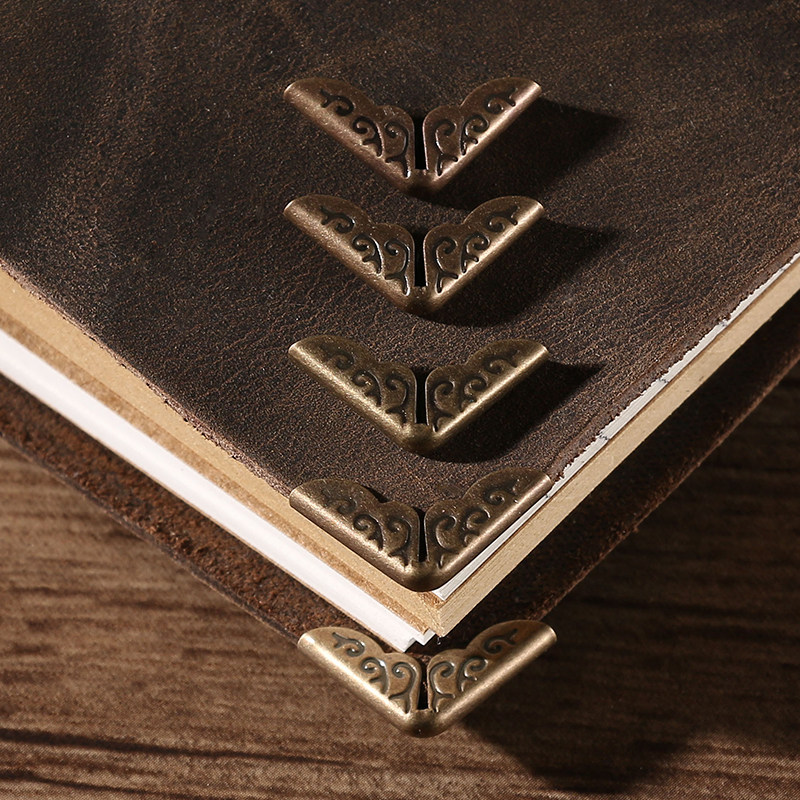 复古笔记本保护角书角金属包角护牛皮账本保护套相册笔记本