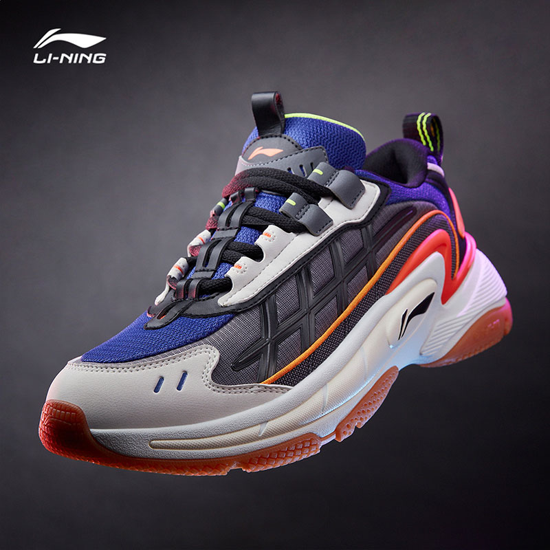 李宁星云m1休闲鞋男鞋2021春季新款防滑减震运动休闲鞋